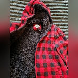 L.L.Bean fleece pile lined flannel